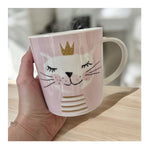 Kubek porcelanowy Kocia Księżniczka PPD – w ozdobnym pudełku, różowy 350 ml – zdjęcie 2