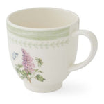 Kubek porcelanowy Kwiaty i Motyle Pimpernel – kremowy, zielony, 400 ml – zdjęcie 2