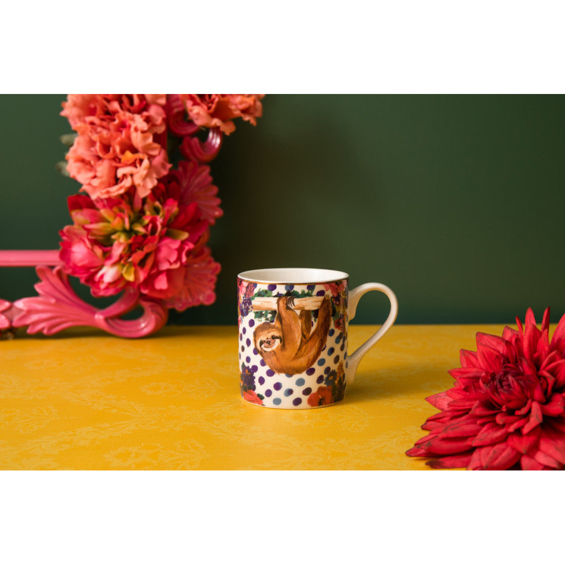 Kubek porcelanowy Leniwiec Wild at Heart Mikasa – 280 ml – zdjęcie 3
