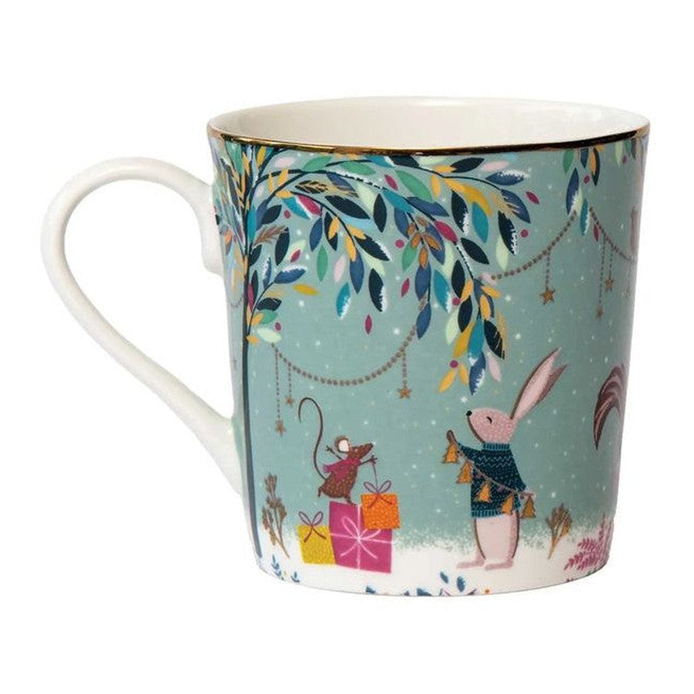 Kubek porcelanowy Leśne Opowieści Portmeirion – Świąteczny Bal, w ozdobnym pudełku, 320 ml – zdjęcie 3