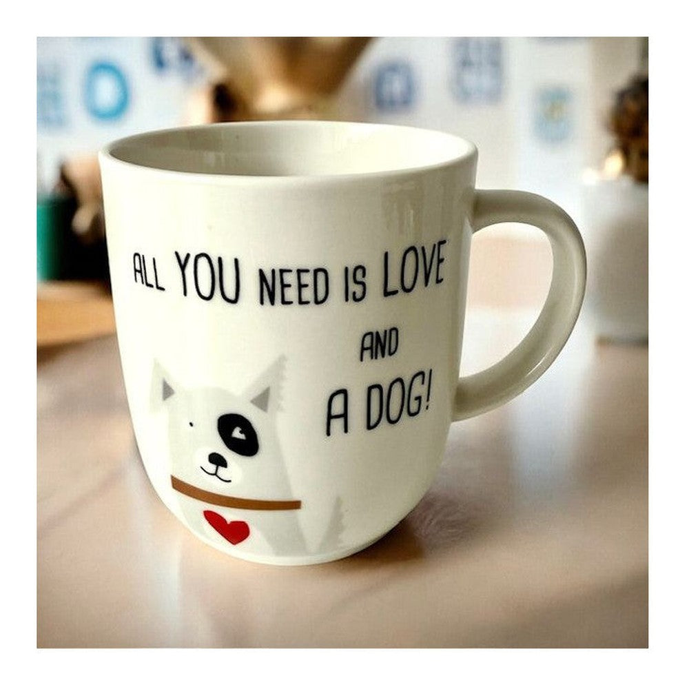 Kubek porcelanowy „Love and Dog” PPD – wielokolorowy 350 ml – zdjęcie 2
