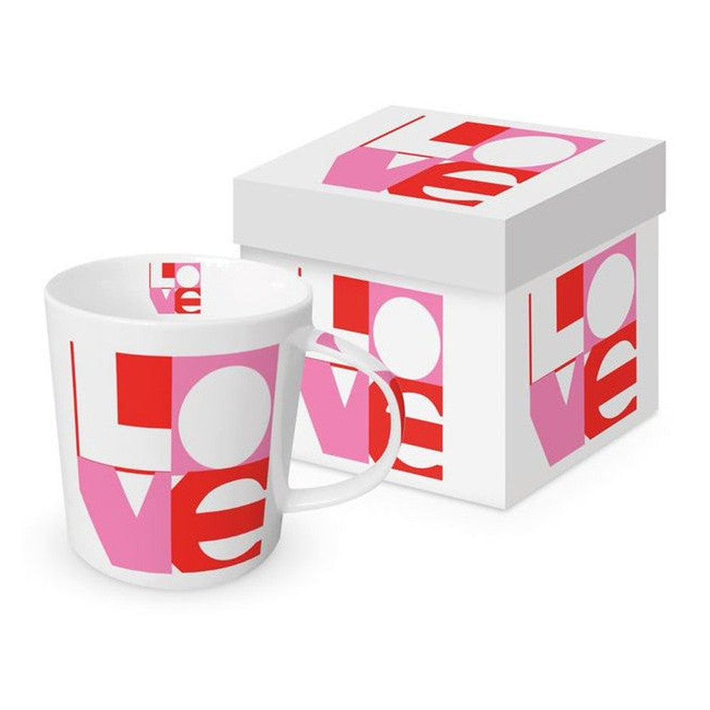 Kubek porcelanowy Love Graphic PPD – wielokolorowy 400 ml