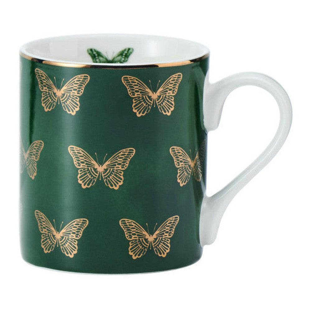 Kubek porcelanowy Motyle Mikasa – zielony, 280 ml