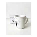 Kubek porcelanowy „Narciarka” PPD – czarno-biały 400 ml – zdjęcie 2