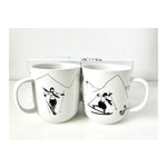 Kubek porcelanowy „Narciarka” PPD – czarno-biały 400 ml – zdjęcie 4