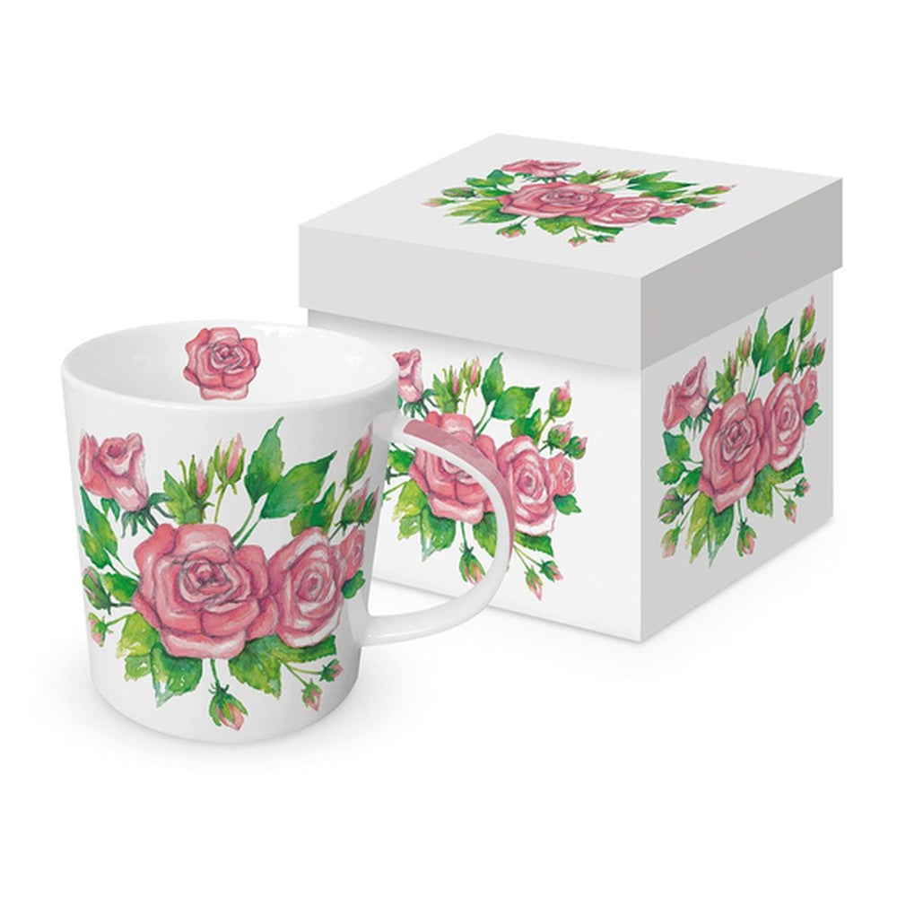 Kubek porcelanowy Ogród Różany PPD – w ozdobnym pudełku, 350 ml