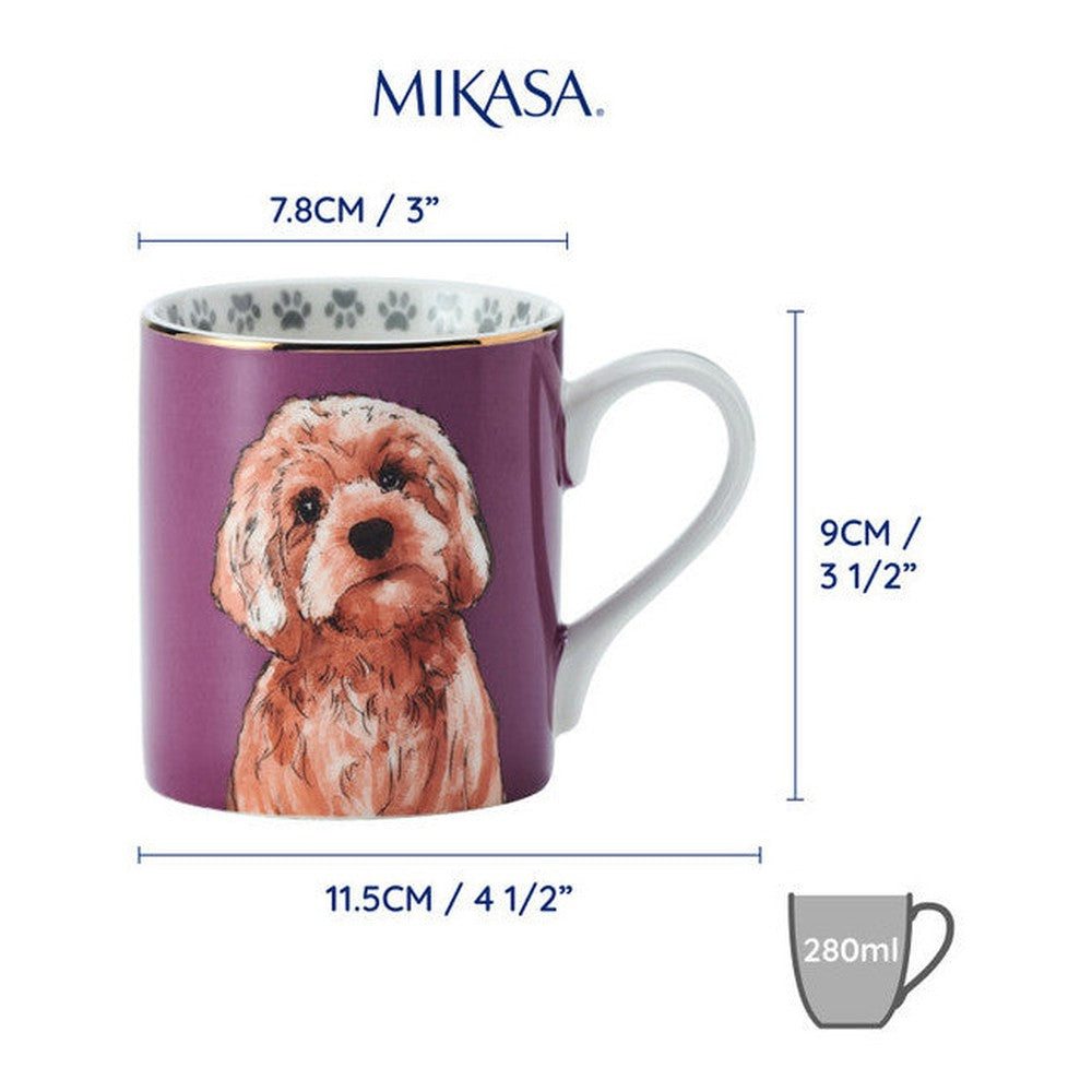 Kubek porcelanowy Pies Cockapoo Mikasa – 280 ml – zdjęcie 6