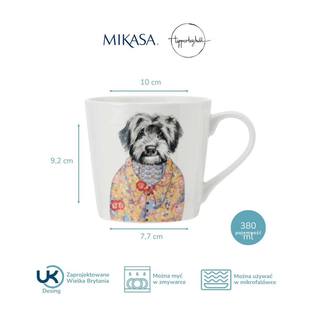 Kubek porcelanowy Pies Tipperleyhill Mikasa – 380 ml – zdjęcie 8