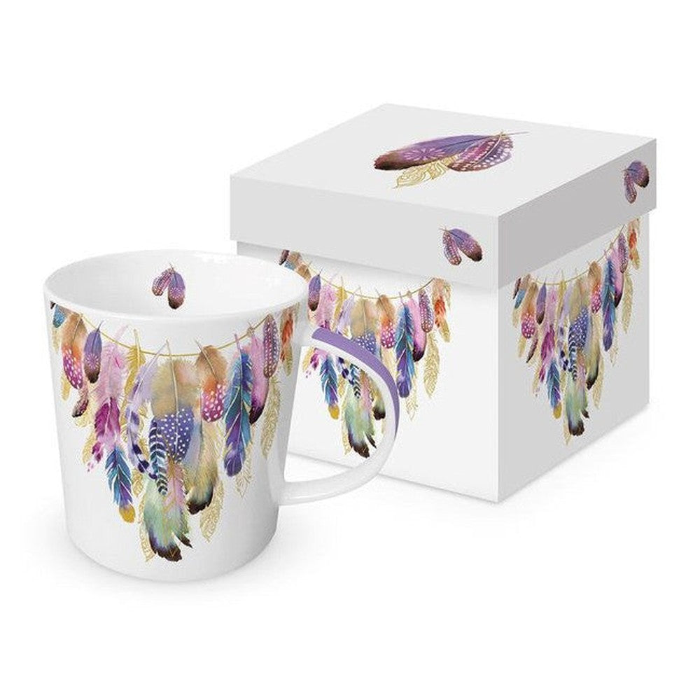 Kubek porcelanowy Pióra PPD – wielokolorowy 350 ml