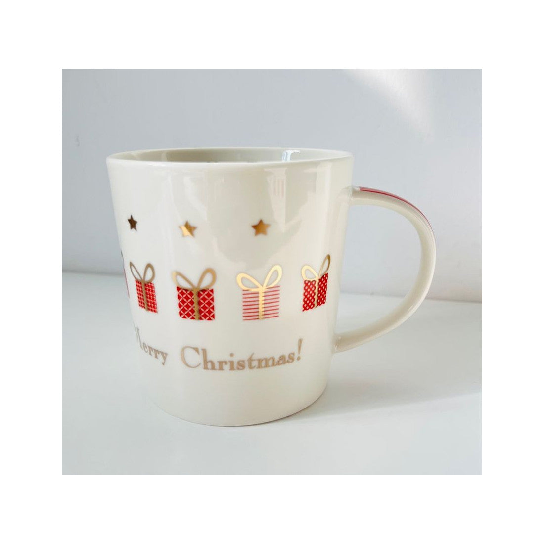 Kubek porcelanowy Prezenty PPD – biały, czerwony, złoty, 350 ml – zdjęcie 3