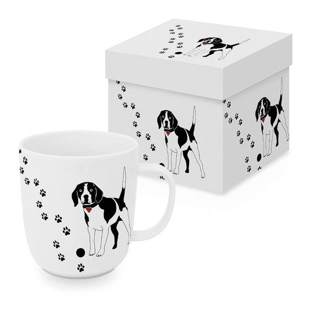 Kubek porcelanowy Psie Łapy PPD – New Bone China, 400 ml