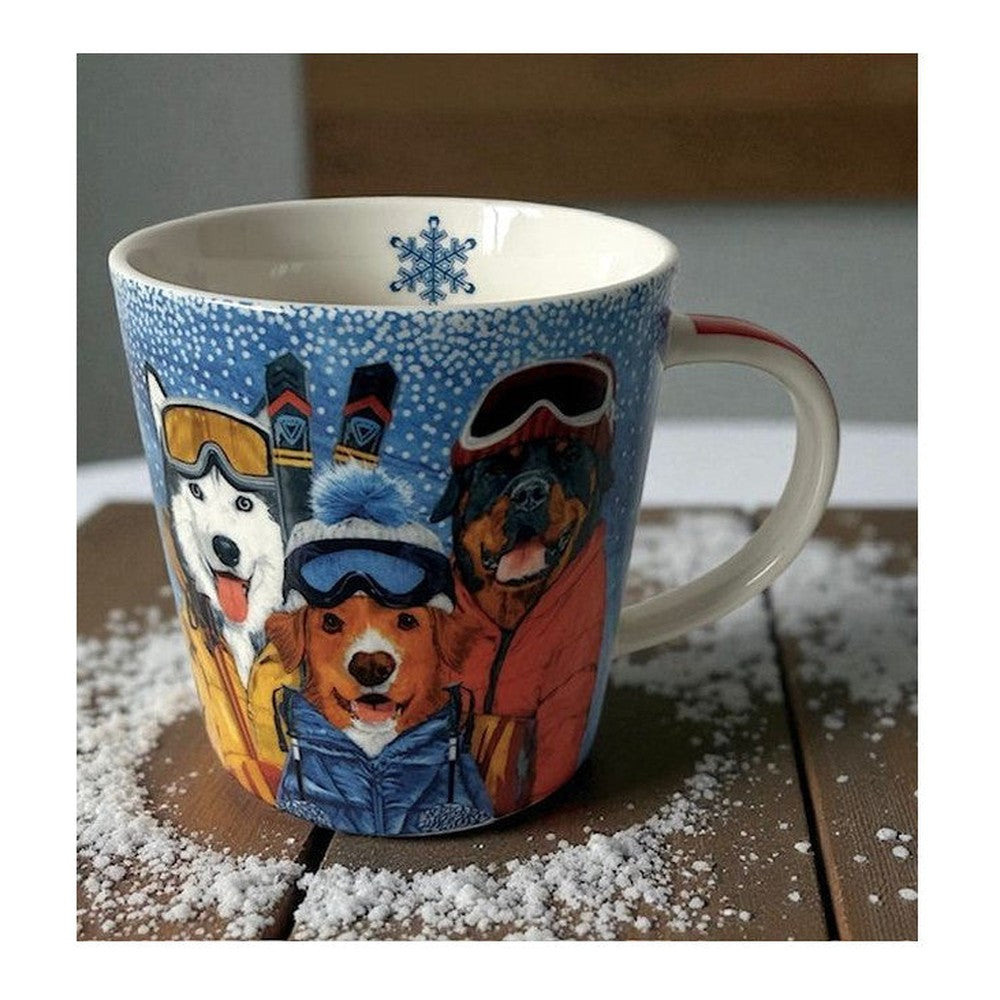Kubek porcelanowy Psy PPD – w ozdobnym pudełku, 400 ml – zdjęcie 2