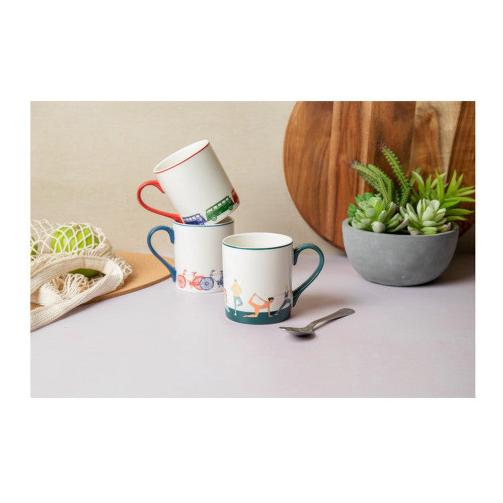 Kubek porcelanowy Rowery Mikasa – 280 ml – zdjęcie 4