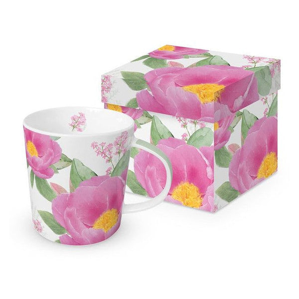 Kubek porcelanowy Róże PPD – w ozdobnym pudełku, 400 ml