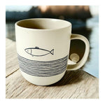 Kubek porcelanowy Ryba & Fale PPD – złamana biel, 400 ml – zdjęcie 3