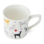 Kubek porcelanowy Ryflowany Psy Mikasa – 250 ml, zestaw 4 szt. – zdjęcie 2