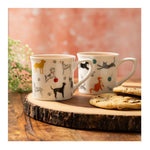Kubek porcelanowy Ryflowany Psy Mikasa – 250 ml, zestaw 4 szt. – zdjęcie 3