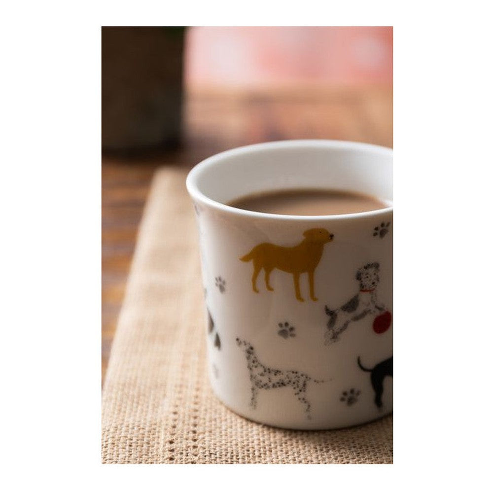 Kubek porcelanowy Ryflowany Psy Mikasa – 250 ml, zestaw 4 szt. – zdjęcie 4