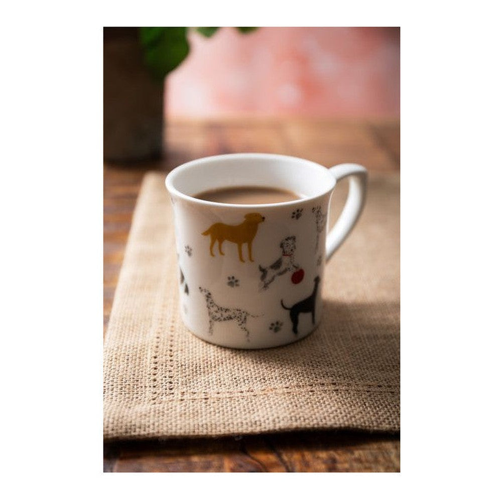 Kubek porcelanowy Ryflowany Psy Mikasa – 250 ml, zestaw 4 szt. – zdjęcie 5