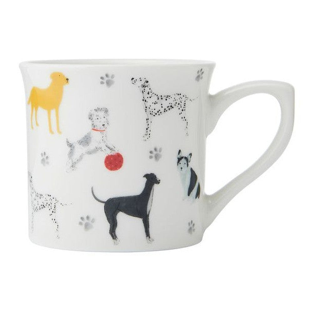 Kubek porcelanowy Ryflowany Psy Mikasa – 250 ml, zestaw 4 szt.
