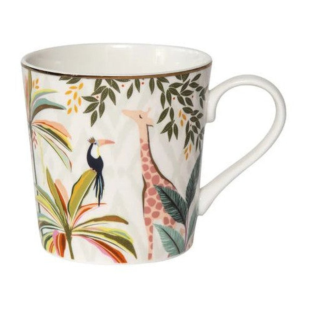 Kubek porcelanowy Sara Miller London Portmeirion – Dżungla, 340 ml