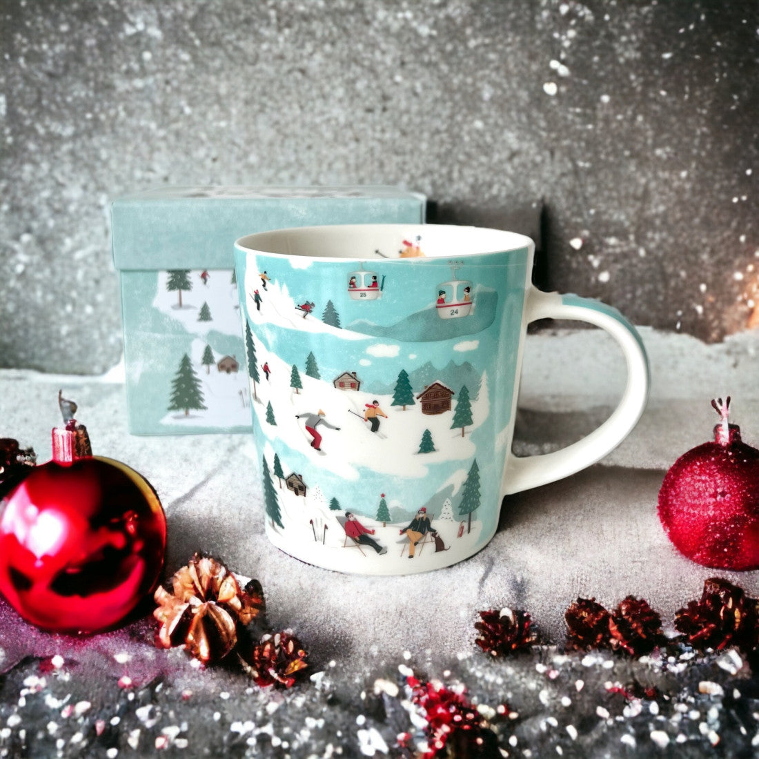 Kubek porcelanowy „St. Moritz” PPD – wielokolorowy 350 ml – zdjęcie 2