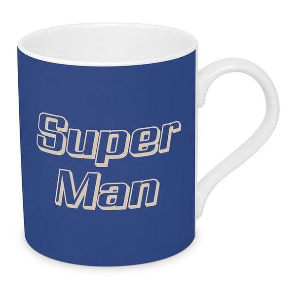 Kubek porcelanowy Superman PPD – niebiesko-biały, 350 ml