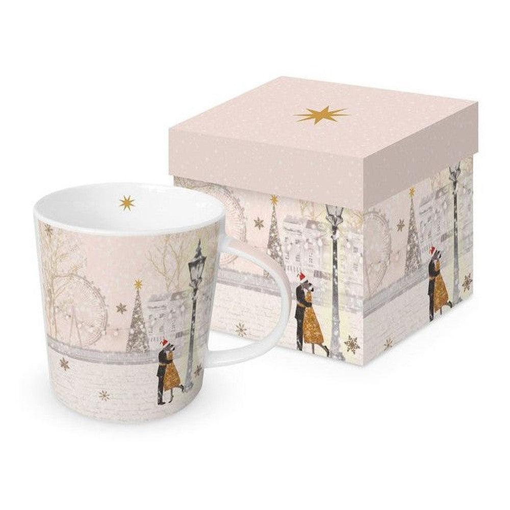 Kubek porcelanowy Świąteczne Uczucie PPD – zimowa scena, 400 ml