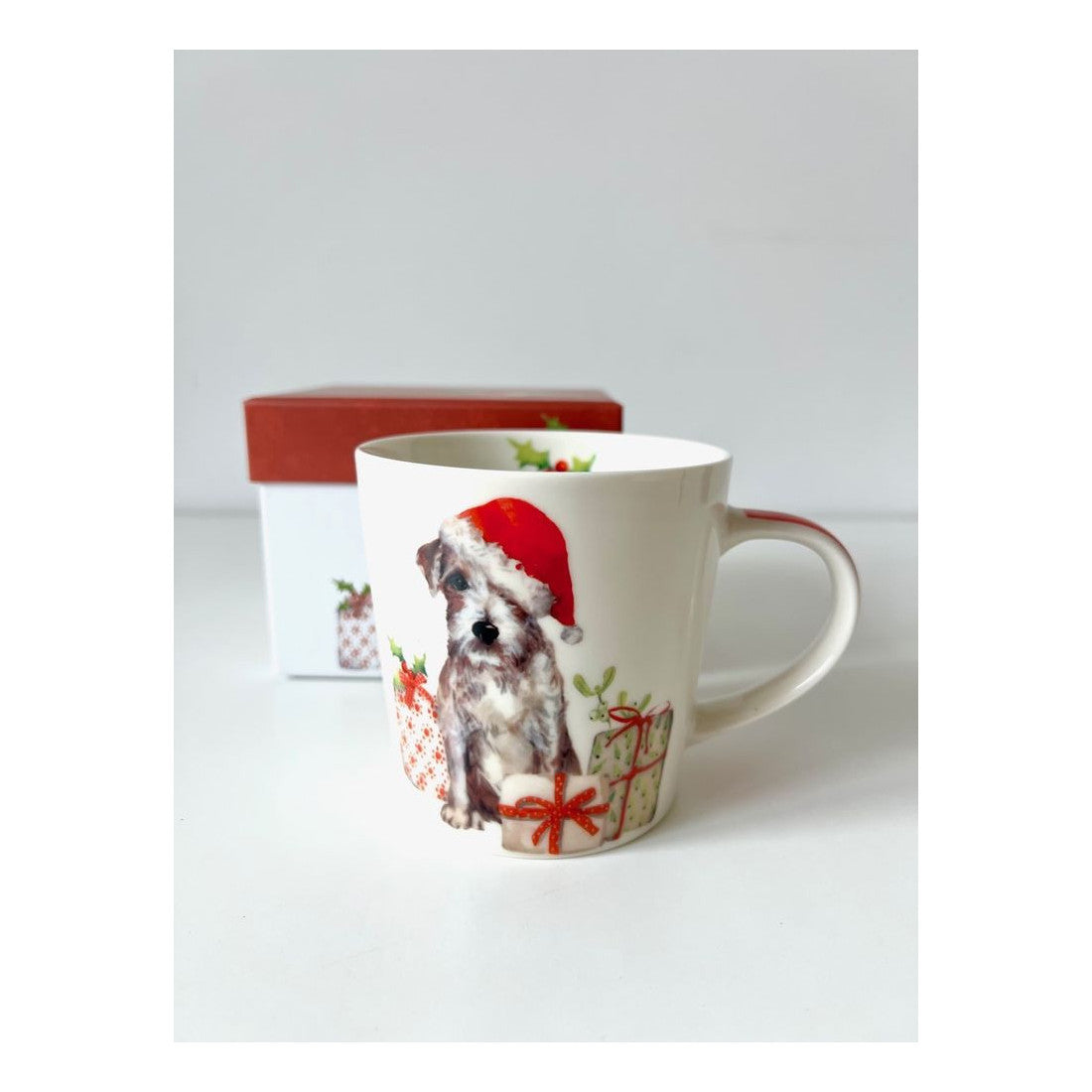 Kubek porcelanowy Świąteczny Pies PPD – wielokolorowy, 350 ml – zdjęcie 2