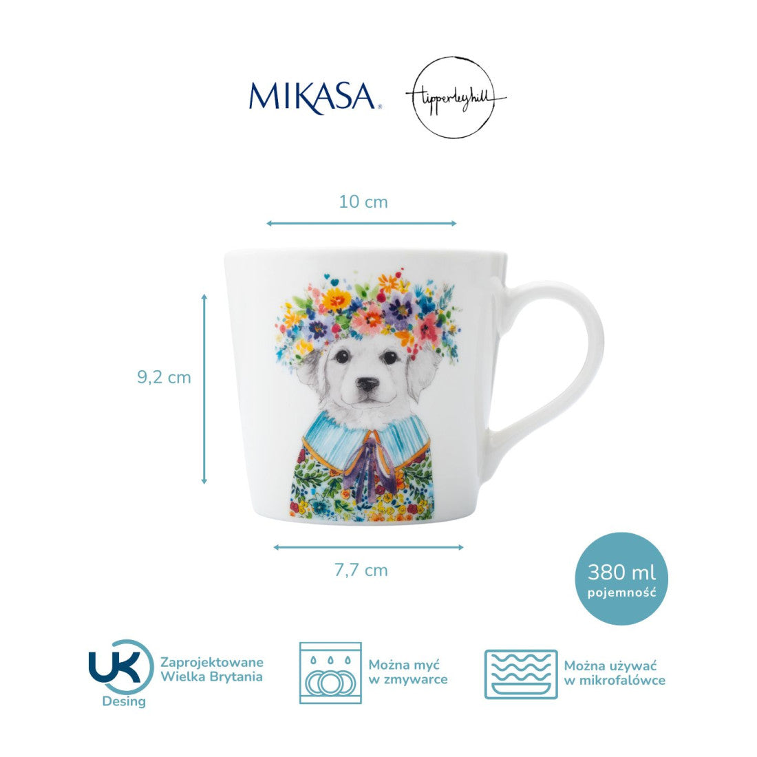 Kubek porcelanowy Szczeniak Tipperleyhill Mikasa – 380 ml – zdjęcie 6