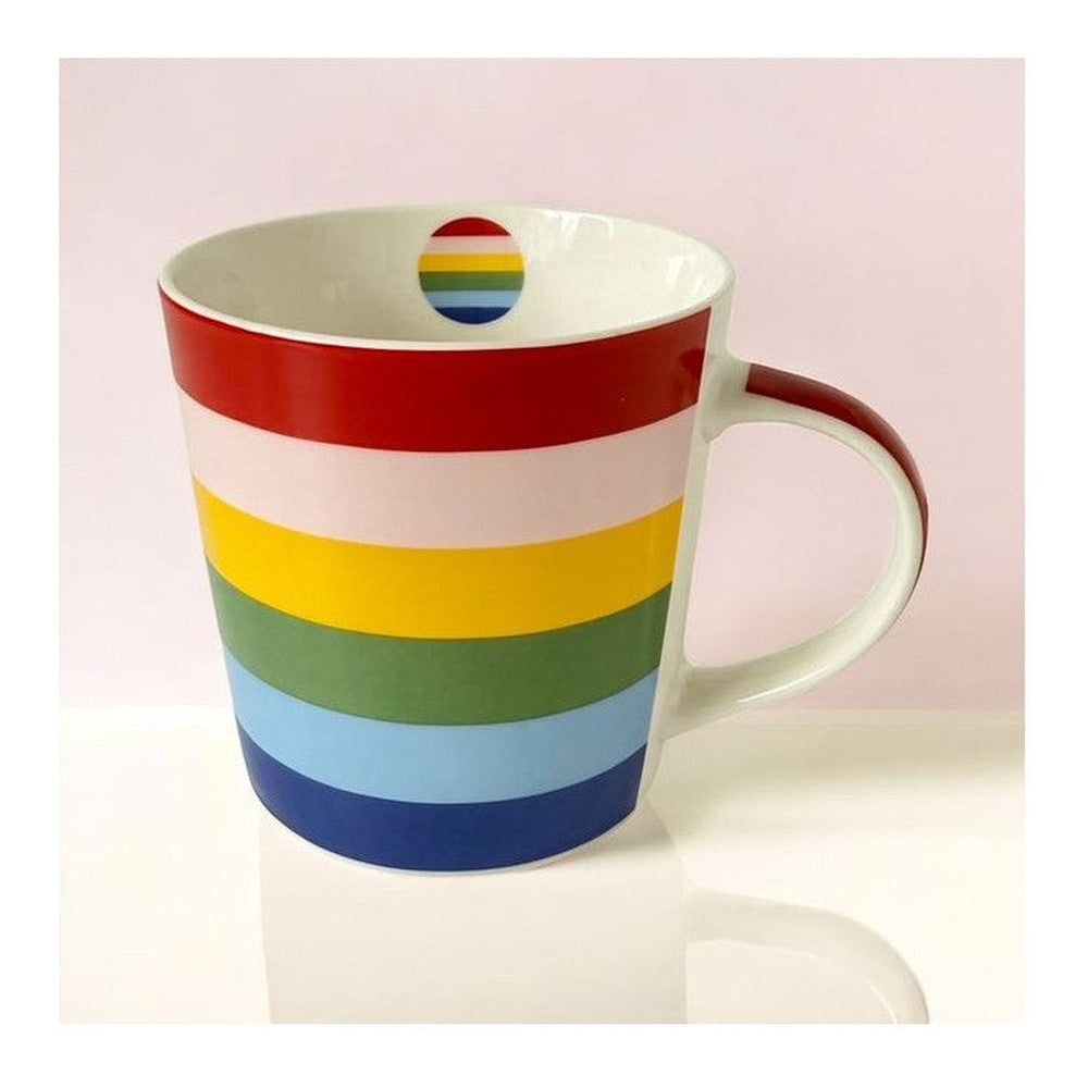 Kubek porcelanowy Tęcza PPD – wielokolorowy 350 ml – zdjęcie 2
