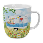 Kubek porcelanowy Wesoły Camping PPD – wielokolorowy, 400 ml