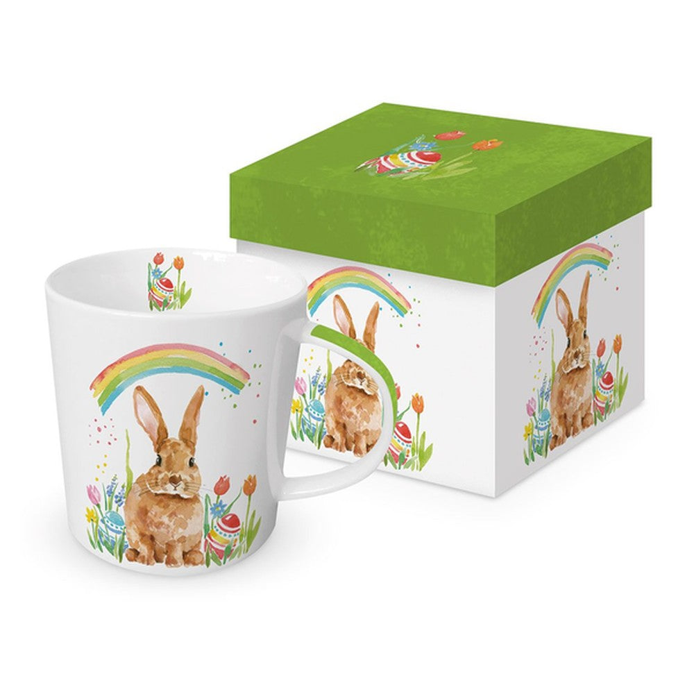 Kubek porcelanowy Wielkanocny Królik PPD – wielokolorowy, 350 ml