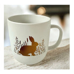 Kubek porcelanowy Wielkanocny Złoty Zając PPD – biało-złoty 400 ml – zdjęcie 3