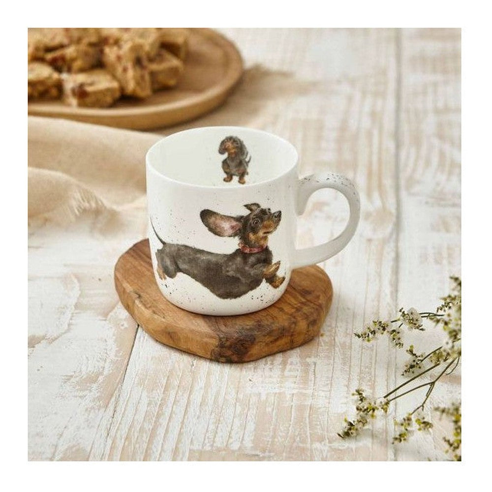 Kubek porcelanowy Wrendale Designs Royal Worcester – jamnik, 310 ml – zdjęcie 4