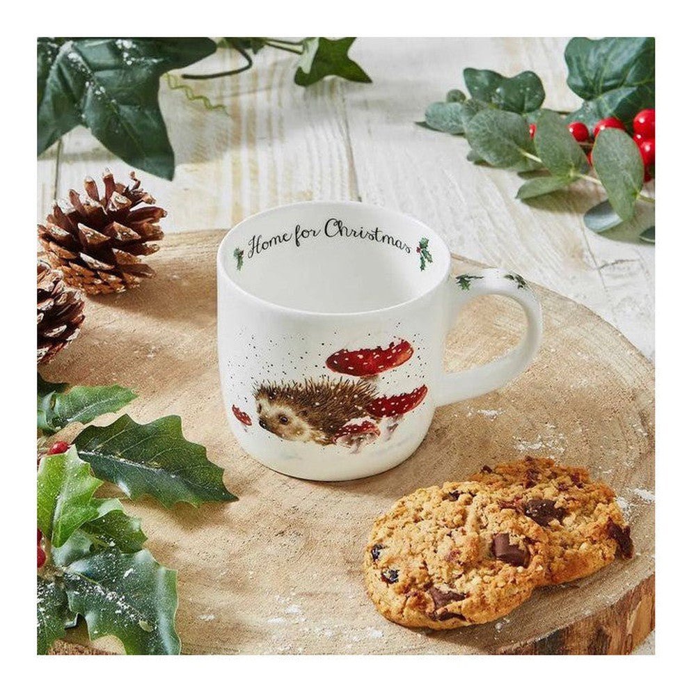 Kubek porcelanowy Wrendale Designs Royal Worcester – jeż i muchomory, 310 ml – zdjęcie 2