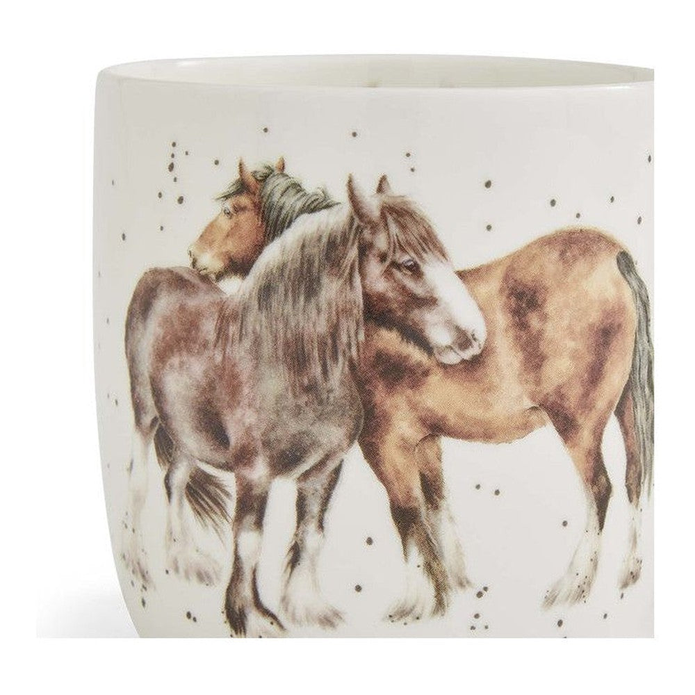 Kubek porcelanowy Wrendale Designs Royal Worcester – konie, 310 ml – zdjęcie 3