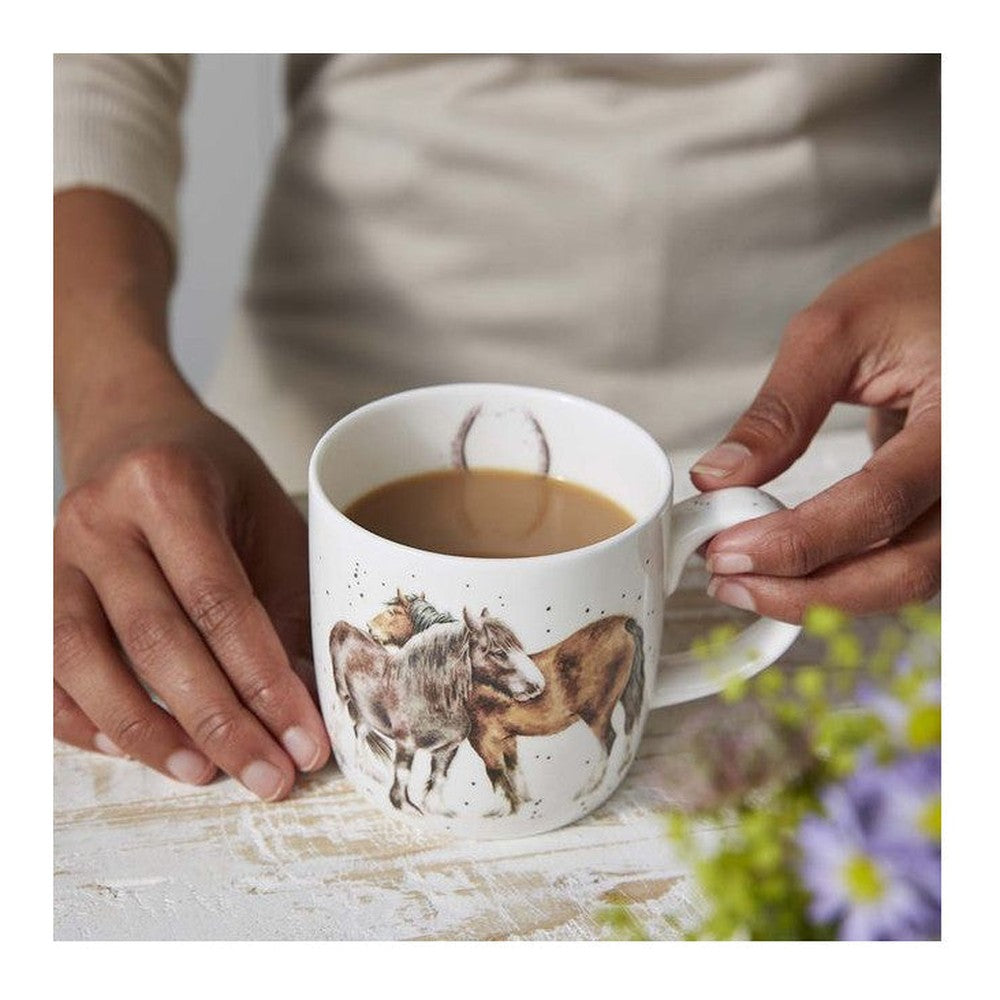 Kubek porcelanowy Wrendale Designs Royal Worcester – konie, 310 ml – zdjęcie 6