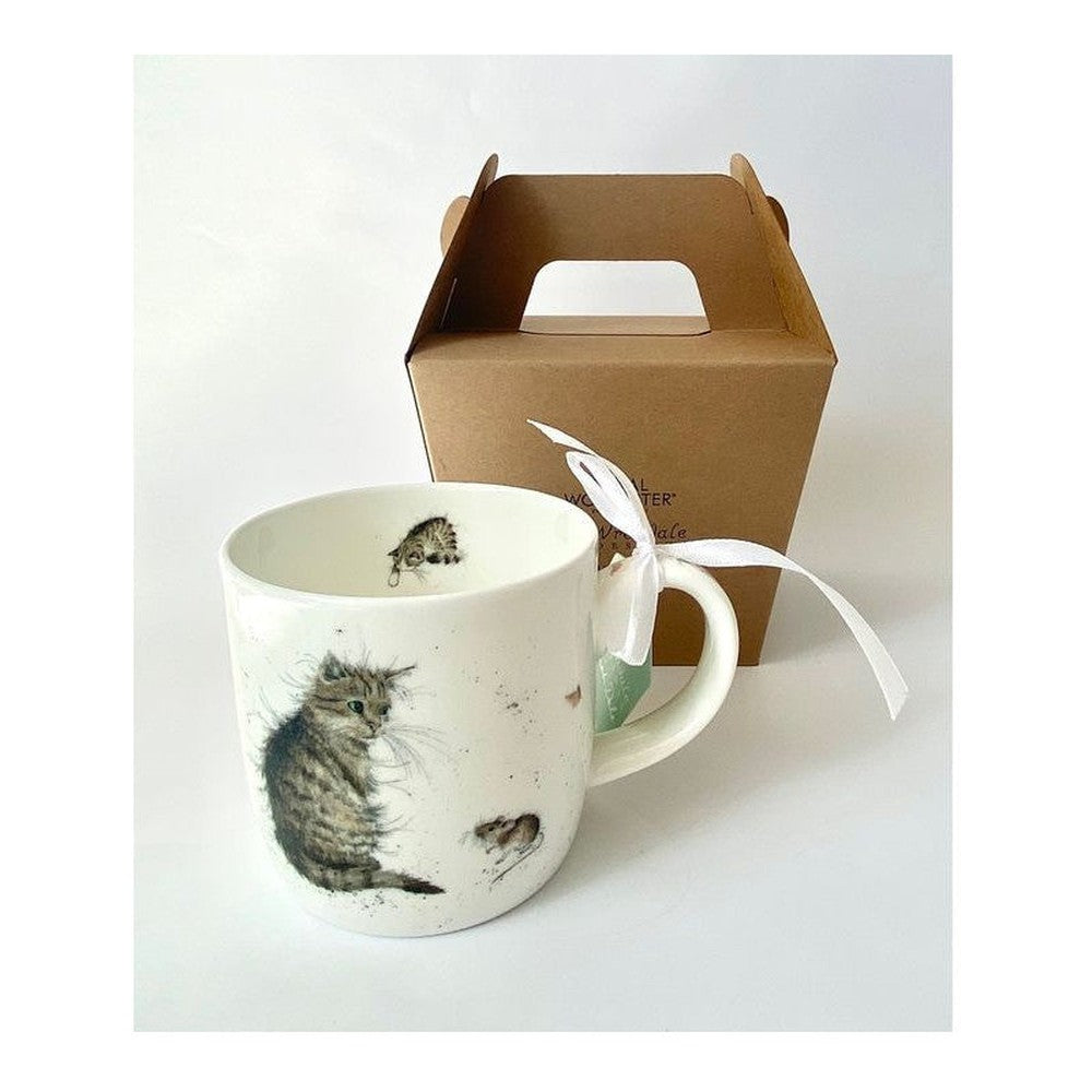 Kubek porcelanowy Wrendale Designs Royal Worcester – kotek i mysz, 310 ml – zdjęcie 2