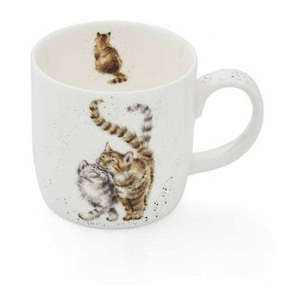 Kubek porcelanowy Wrendale Designs Royal Worcester – kotki, 310 ml