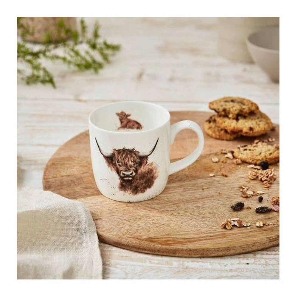 Kubek porcelanowy Wrendale Designs Royal Worcester – krowa rasy highland, 310 ml – zdjęcie 2