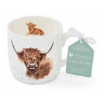 Kubek porcelanowy Wrendale Designs Royal Worcester – krowa rasy highland, 310 ml