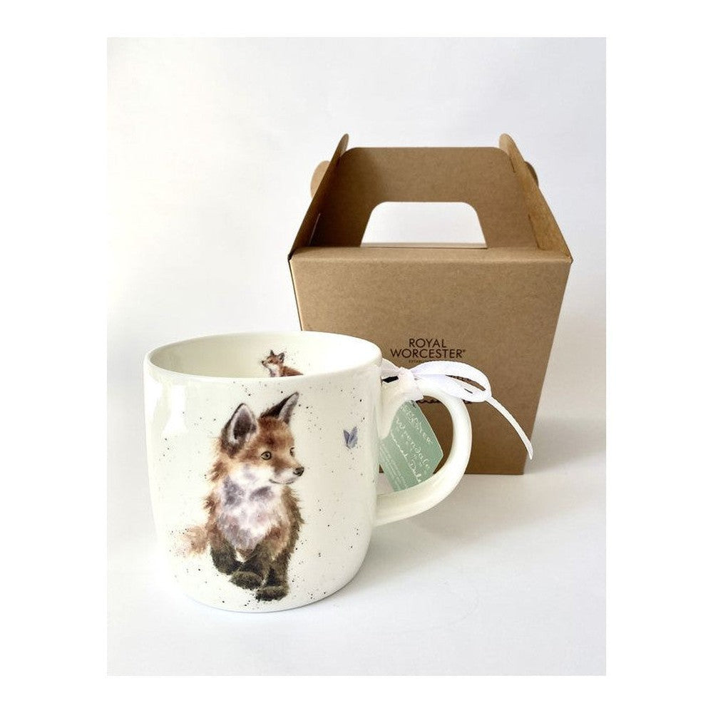 Kubek porcelanowy Wrendale Designs Royal Worcester – lisek, 310 ml – zdjęcie 2