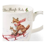 Kubek porcelanowy Wrendale Designs Royal Worcester – lisy na sankach, 310 ml – zdjęcie 5
