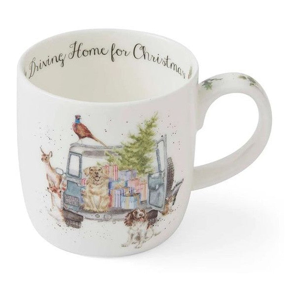 Kubek porcelanowy Wrendale Designs Royal Worcester – magia świąt, 310 ml – zdjęcie 3