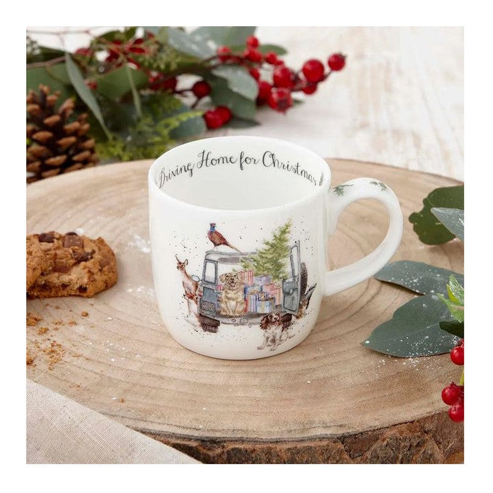 Kubek porcelanowy Wrendale Designs Royal Worcester – magia świąt, 310 ml – zdjęcie 5