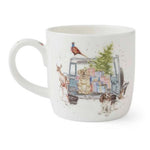 Kubek porcelanowy Wrendale Designs Royal Worcester – magia świąt, 310 ml