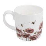 Kubek porcelanowy Wrendale Designs Royal Worcester – maki polne, 310 ml