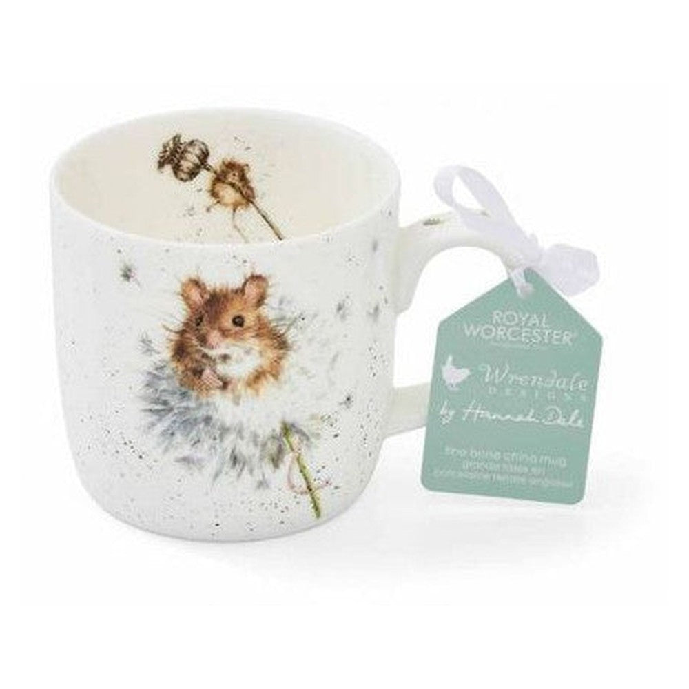 Kubek porcelanowy Wrendale Designs Royal Worcester – mysz polna, 310 ml