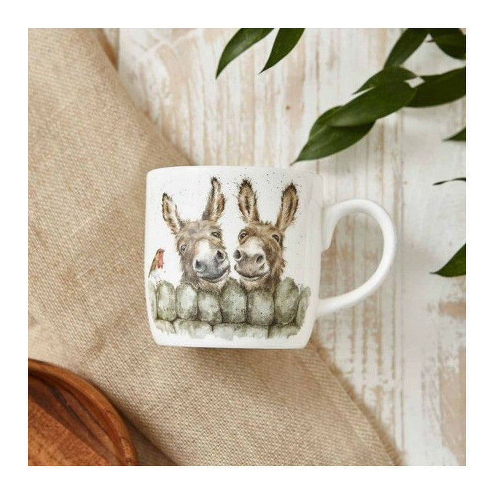 Kubek porcelanowy Wrendale Designs Royal Worcester – osiołki, 310 ml – zdjęcie 2